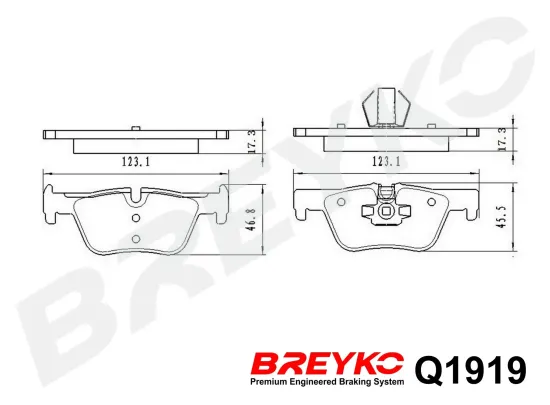 Bremsbelagsatz, Scheibenbremse Hinterachse DAVID VASCO Q1919 Bild Bremsbelagsatz, Scheibenbremse Hinterachse DAVID VASCO Q1919