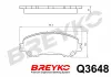 Bremsbelagsatz, Scheibenbremse Vorderachse DAVID VASCO Q3648 Bild Bremsbelagsatz, Scheibenbremse Vorderachse DAVID VASCO Q3648