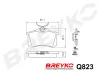 Bremsbelagsatz, Scheibenbremse Hinterachse DAVID VASCO Q823 Bild Bremsbelagsatz, Scheibenbremse Hinterachse DAVID VASCO Q823