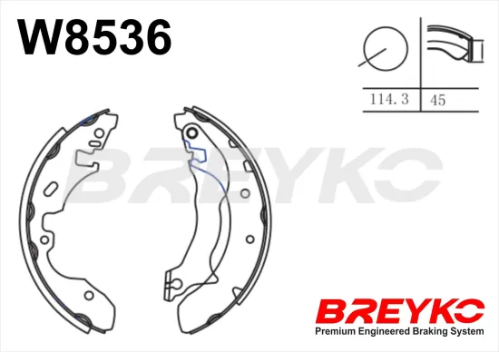 Bremsbackensatz Hinterachse DAVID VASCO W8536 Bild Bremsbackensatz Hinterachse DAVID VASCO W8536