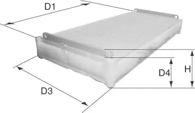 Filter, Innenraumluft DAVID VASCO X006 Bild Filter, Innenraumluft DAVID VASCO X006