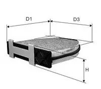 Filter, Innenraumluft hinter dem Handschuhfach DAVID VASCO X755 Bild Filter, Innenraumluft hinter dem Handschuhfach DAVID VASCO X755