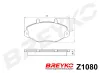 Bremsbelagsatz, Scheibenbremse Vorderachse DAVID VASCO Z1080 Bild Bremsbelagsatz, Scheibenbremse Vorderachse DAVID VASCO Z1080