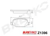 Bremsbelagsatz, Scheibenbremse Hinterachse DAVID VASCO Z1396 Bild Bremsbelagsatz, Scheibenbremse Hinterachse DAVID VASCO Z1396