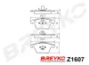 Bremsbelagsatz, Scheibenbremse Vorderachse DAVID VASCO Z1607 Bild Bremsbelagsatz, Scheibenbremse Vorderachse DAVID VASCO Z1607