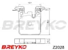 Bremsbelagsatz, Scheibenbremse Hinterachse DAVID VASCO Z2028 Bild Bremsbelagsatz, Scheibenbremse Hinterachse DAVID VASCO Z2028
