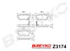 Bremsbelagsatz, Scheibenbremse Hinterachse DAVID VASCO Z3174 Bild Bremsbelagsatz, Scheibenbremse Hinterachse DAVID VASCO Z3174