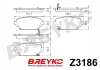 Bremsbelagsatz, Scheibenbremse Vorderachse DAVID VASCO Z3186 Bild Bremsbelagsatz, Scheibenbremse Vorderachse DAVID VASCO Z3186