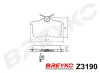Bremsbelagsatz, Scheibenbremse Hinterachse DAVID VASCO Z3190 Bild Bremsbelagsatz, Scheibenbremse Hinterachse DAVID VASCO Z3190