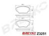Bremsbelagsatz, Scheibenbremse Vorderachse DAVID VASCO Z3251 Bild Bremsbelagsatz, Scheibenbremse Vorderachse DAVID VASCO Z3251