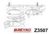 Bremsbelagsatz, Scheibenbremse Hinterachse DAVID VASCO Z3507 Bild Bremsbelagsatz, Scheibenbremse Hinterachse DAVID VASCO Z3507