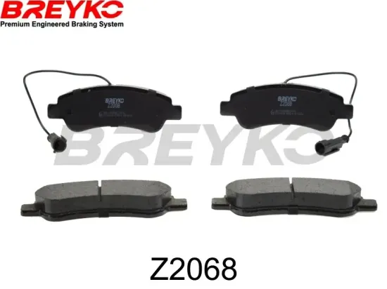 Bremsbelagsatz, Scheibenbremse Hinterachse DAVID VASCO Z2068 Bild Bremsbelagsatz, Scheibenbremse Hinterachse DAVID VASCO Z2068