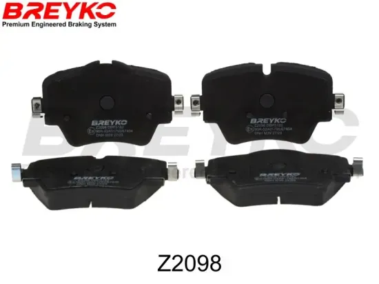 Bremsbelagsatz, Scheibenbremse Vorderachse DAVID VASCO Z2098 Bild Bremsbelagsatz, Scheibenbremse Vorderachse DAVID VASCO Z2098