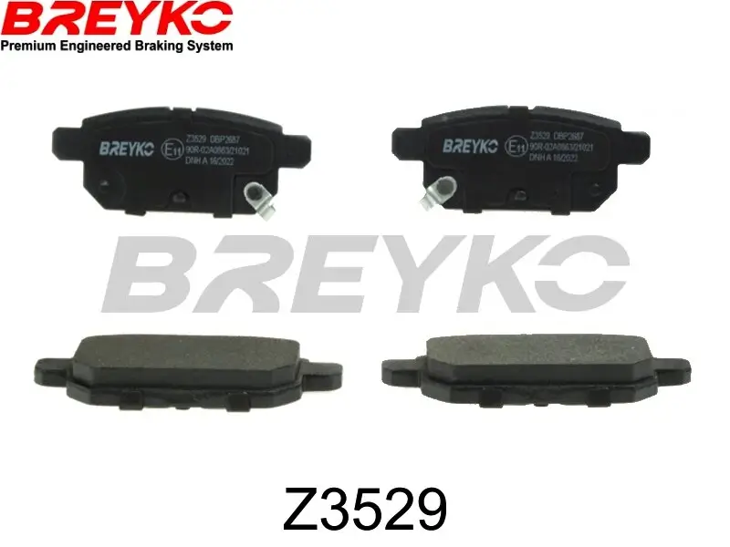 Bremsbelagsatz, Scheibenbremse Hinterachse DAVID VASCO Z3529