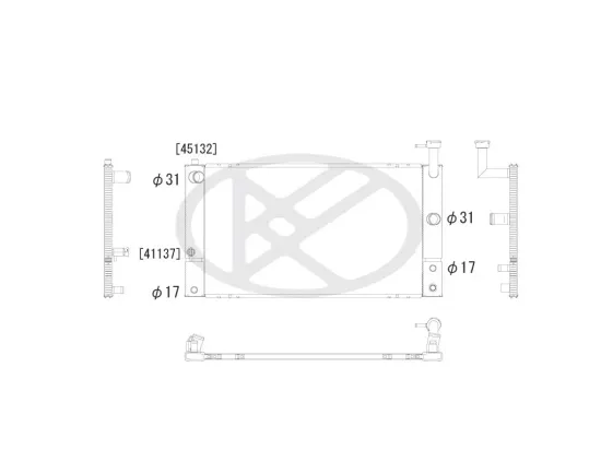 Kühler, Motorkühlung KOYORAD AA010012 Bild Kühler, Motorkühlung KOYORAD AA010012