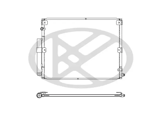 Kondensator, Klimaanlage KOYORAD CD010257M0A Bild Kondensator, Klimaanlage KOYORAD CD010257M0A