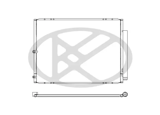 Kondensator, Klimaanlage KOYORAD CD010303M Bild Kondensator, Klimaanlage KOYORAD CD010303M