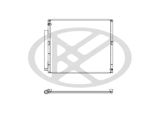 Kondensator, Klimaanlage KOYORAD CD010350M Bild Kondensator, Klimaanlage KOYORAD CD010350M