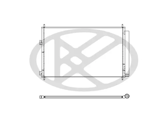 Kondensator, Klimaanlage KOYORAD CD010372M Bild Kondensator, Klimaanlage KOYORAD CD010372M