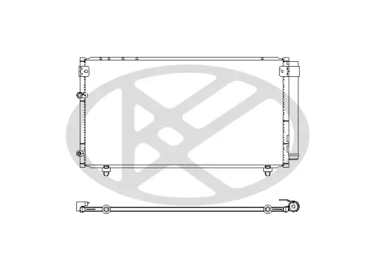 Kondensator, Klimaanlage KOYORAD CD010378M Bild Kondensator, Klimaanlage KOYORAD CD010378M