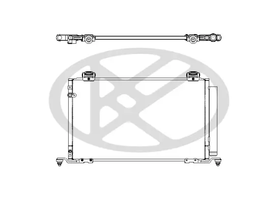 Kondensator, Klimaanlage KOYORAD CD010380M Bild Kondensator, Klimaanlage KOYORAD CD010380M