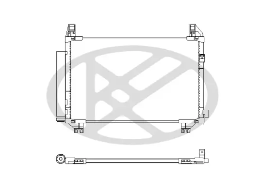Kondensator, Klimaanlage KOYORAD CD010395M Bild Kondensator, Klimaanlage KOYORAD CD010395M