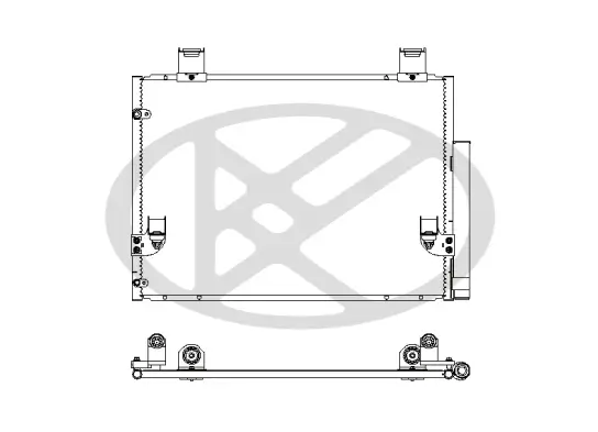 Kondensator, Klimaanlage KOYORAD CD010480 Bild Kondensator, Klimaanlage KOYORAD CD010480