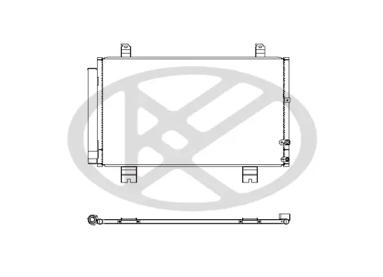 Kondensator, Klimaanlage KOYORAD CD010615M Bild Kondensator, Klimaanlage KOYORAD CD010615M