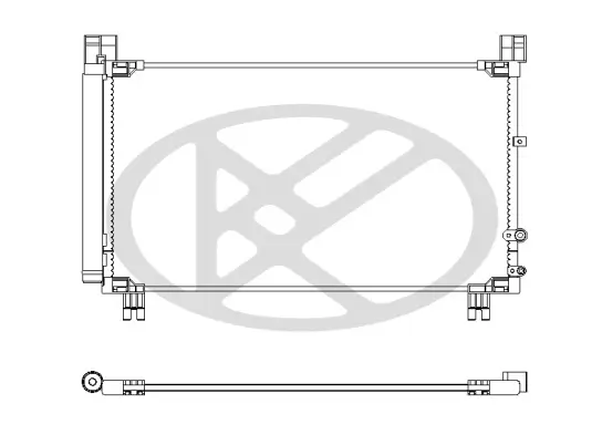 Kondensator, Klimaanlage KOYORAD CD010896 Bild Kondensator, Klimaanlage KOYORAD CD010896