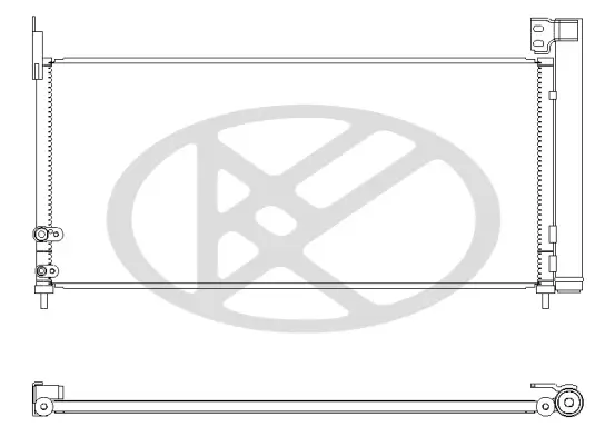Kondensator, Klimaanlage KOYORAD CD011025M Bild Kondensator, Klimaanlage KOYORAD CD011025M