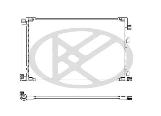 Kondensator, Klimaanlage KOYORAD CD011043 Bild Kondensator, Klimaanlage KOYORAD CD011043