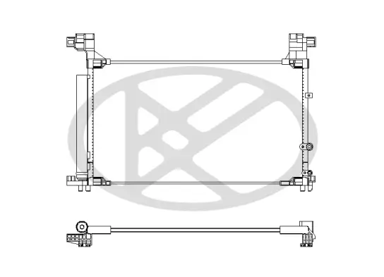 Kondensator, Klimaanlage KOYORAD CD011079 Bild Kondensator, Klimaanlage KOYORAD CD011079
