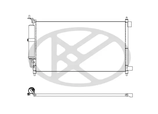 Kondensator, Klimaanlage KOYORAD CD020311 Bild Kondensator, Klimaanlage KOYORAD CD020311