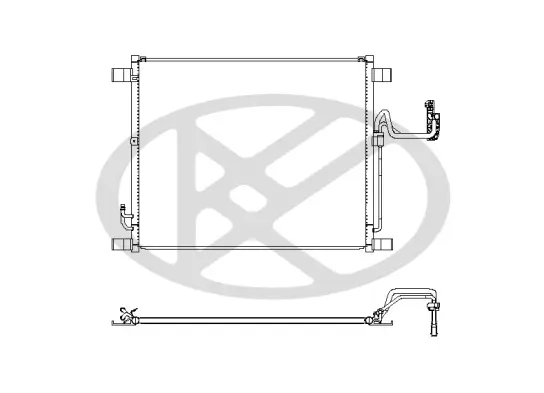Kondensator, Klimaanlage KOYORAD CD020510 Bild Kondensator, Klimaanlage KOYORAD CD020510