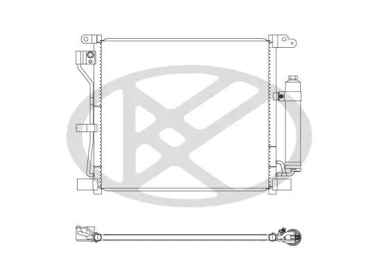 Kondensator, Klimaanlage KOYORAD CD020655 Bild Kondensator, Klimaanlage KOYORAD CD020655