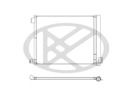Kondensator, Klimaanlage KOYORAD CD020778 Bild Kondensator, Klimaanlage KOYORAD CD020778