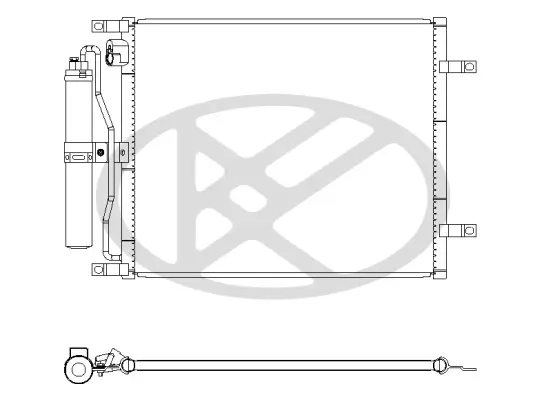Kondensator, Klimaanlage KOYORAD CD021014 Bild Kondensator, Klimaanlage KOYORAD CD021014
