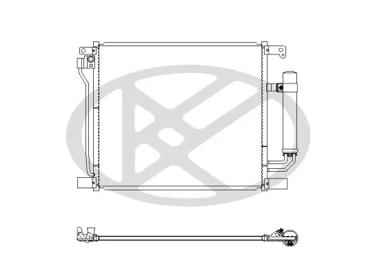 Kondensator, Klimaanlage KOYORAD CD021102 Bild Kondensator, Klimaanlage KOYORAD CD021102