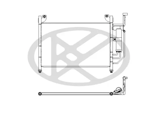 Kondensator, Klimaanlage KOYORAD CD060423 Bild Kondensator, Klimaanlage KOYORAD CD060423