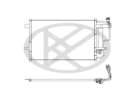 Kondensator, Klimaanlage KOYORAD CD060485 Bild Kondensator, Klimaanlage KOYORAD CD060485