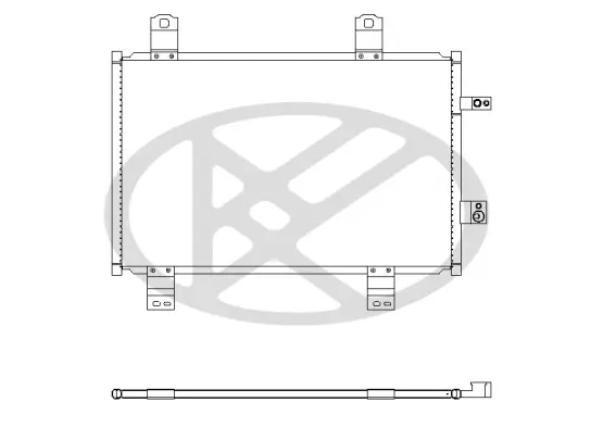 Kondensator, Klimaanlage KOYORAD CD060934 Bild Kondensator, Klimaanlage KOYORAD CD060934