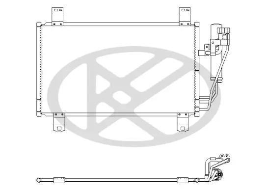 Kondensator, Klimaanlage KOYORAD CD060936 Bild Kondensator, Klimaanlage KOYORAD CD060936