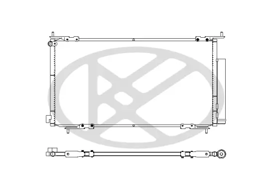 Kondensator, Klimaanlage KOYORAD CD080282M Bild Kondensator, Klimaanlage KOYORAD CD080282M