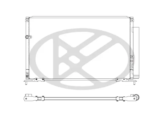 Kondensator, Klimaanlage KOYORAD CD080383M Bild Kondensator, Klimaanlage KOYORAD CD080383M