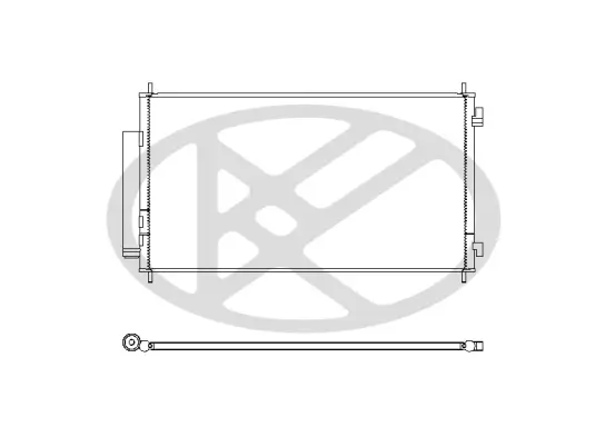 Kondensator, Klimaanlage KOYORAD CD080388M Bild Kondensator, Klimaanlage KOYORAD CD080388M