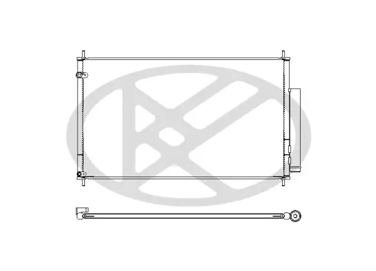 Kondensator, Klimaanlage KOYORAD CD080389M Bild Kondensator, Klimaanlage KOYORAD CD080389M