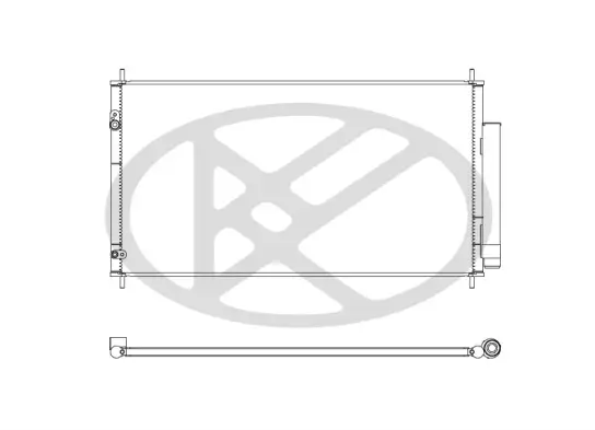 Kondensator, Klimaanlage KOYORAD CD080762M Bild Kondensator, Klimaanlage KOYORAD CD080762M
