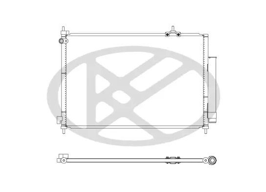 Kondensator, Klimaanlage KOYORAD CD080773 Bild Kondensator, Klimaanlage KOYORAD CD080773