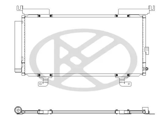 Kondensator, Klimaanlage KOYORAD CD090900 Bild Kondensator, Klimaanlage KOYORAD CD090900