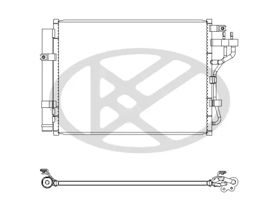 Kondensator, Klimaanlage KOYORAD CD820924 Bild Kondensator, Klimaanlage KOYORAD CD820924